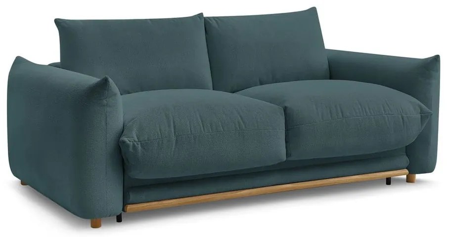 Niebieska rozkładana sofa 214 cm Ernest – Bobochic Paris