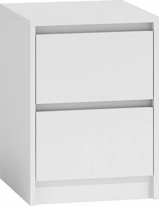 Szafka Nocna Karo K2 | Biała | 43x40x55 cm | Stolik Nocny