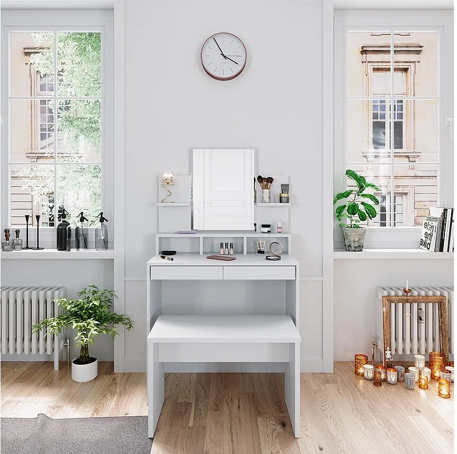 Stół o jamierze biały 80x40x139.6 ania