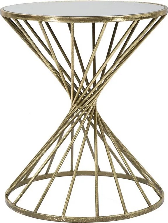 Stolik Kawowy VKH549, Złoto, 42x42x50 cm, Kendra Home