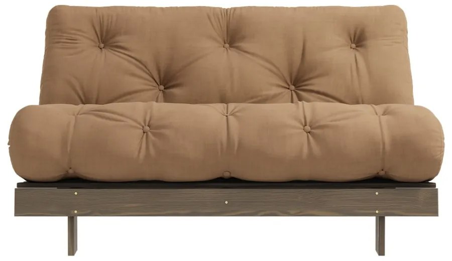 Jasnobrązowa rozkładana sofa 140 cm Roots – Karup Design