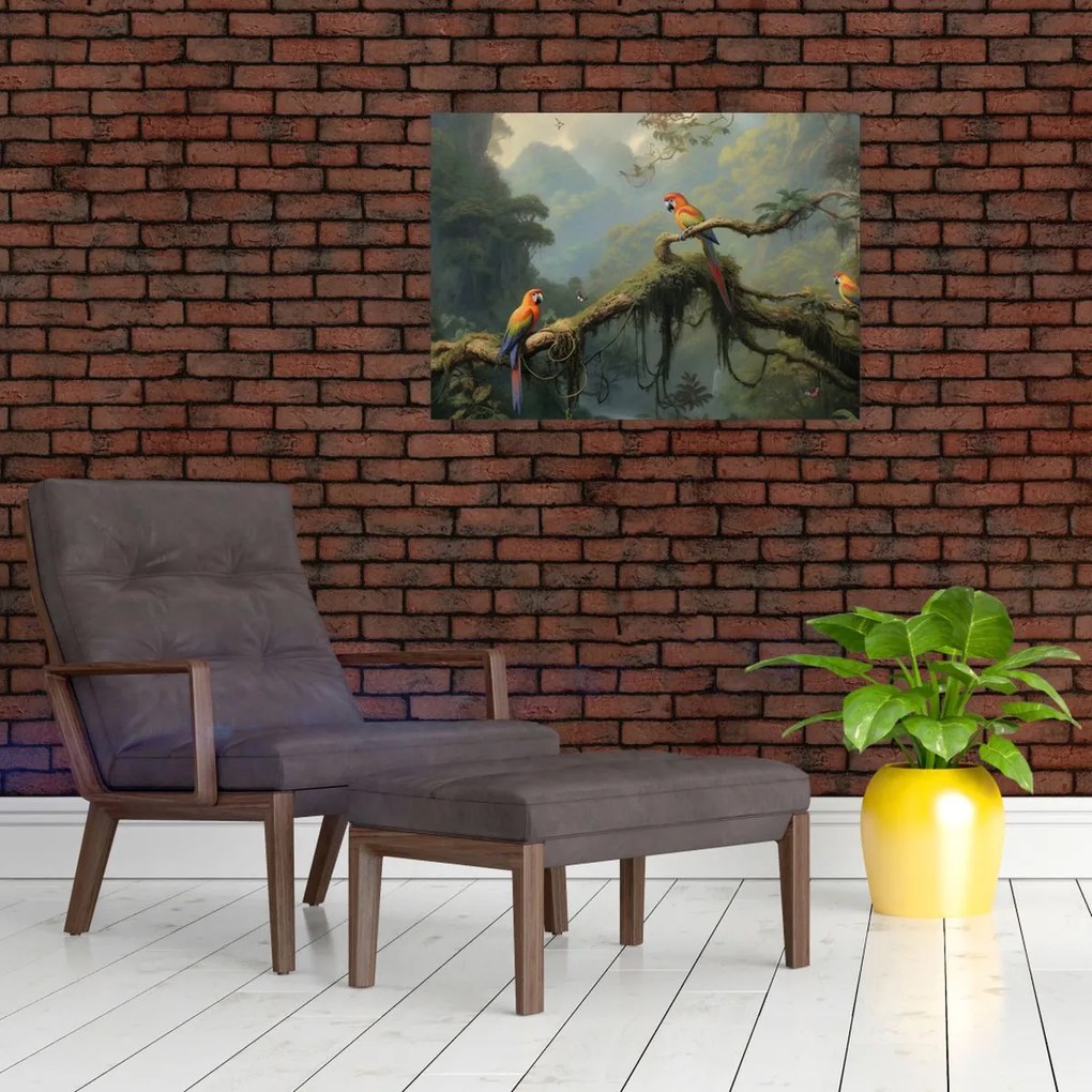 Obraz - Las tropikalny (70x50 cm)