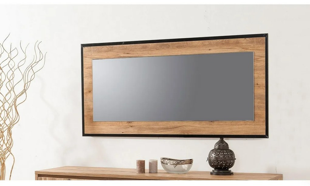 Lustro Idea Black and Atlantic Pine, 110 cm, M