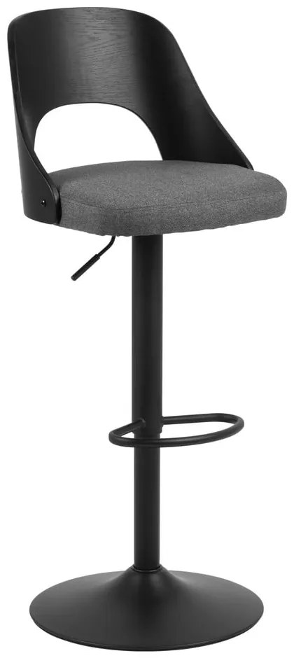 Ciemnoszare hokery z regulowaną wysokością zestaw 2 szt. (wysokość siedziska 84 cm) Lucy – Actona