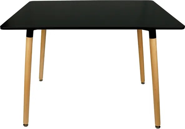 PROMOCJA Czarny stół jadalniany BERGEN 140x80 cm II. klasa jakości