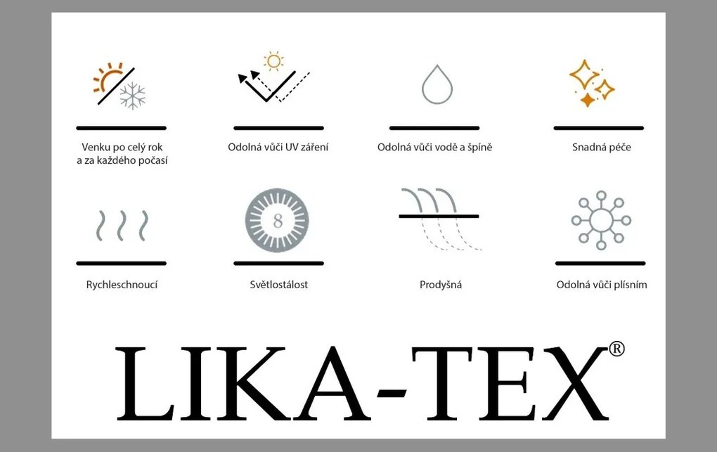 Doppler MELIA LIKA-TEX® ławka ogrodowa antracyt