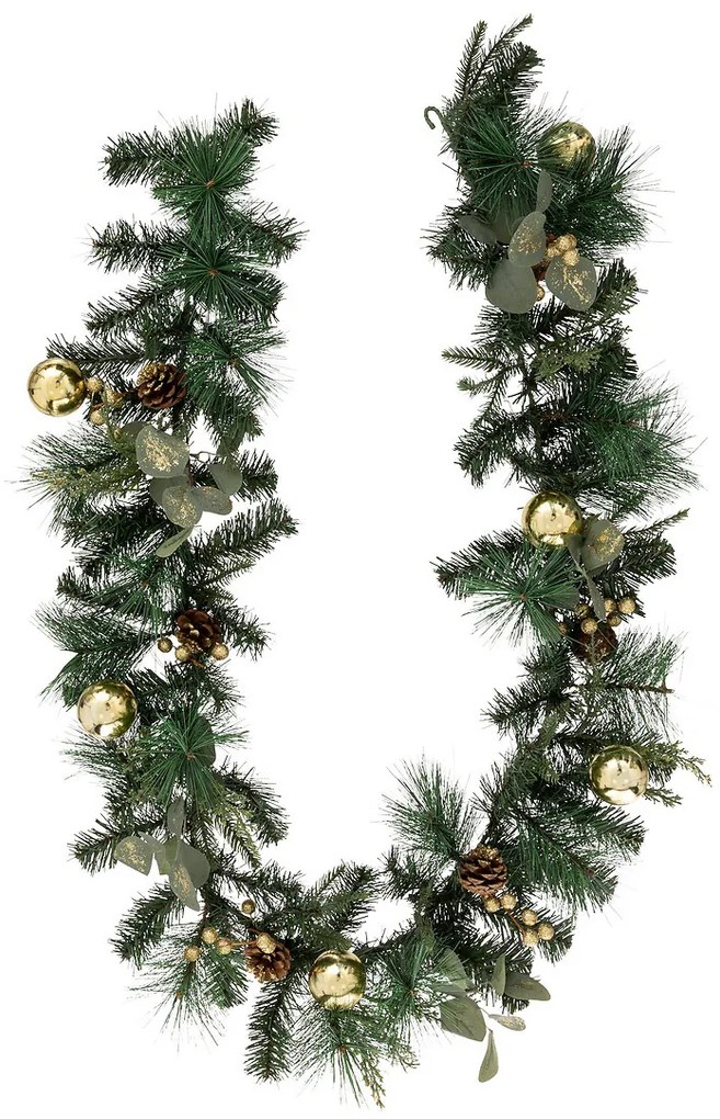 Girlanda świąteczna z bombkami, 200 cm