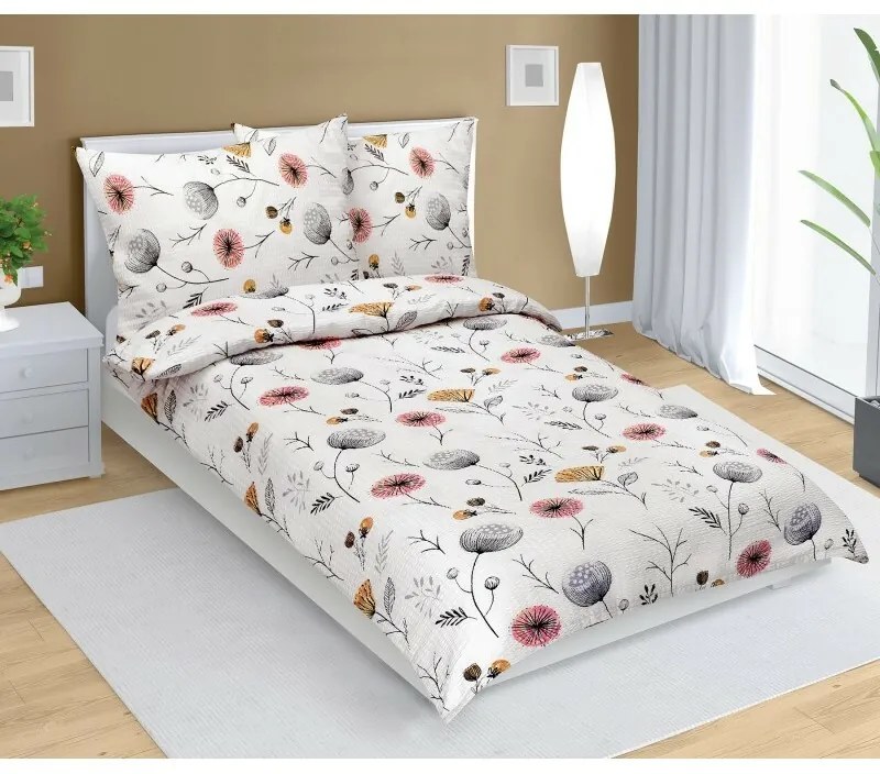 Bellatex Pościel krepa Makovice beżowa, 140 x 220,70 x 90 cm, 140 x 220 cm, 70 x 90 cm
