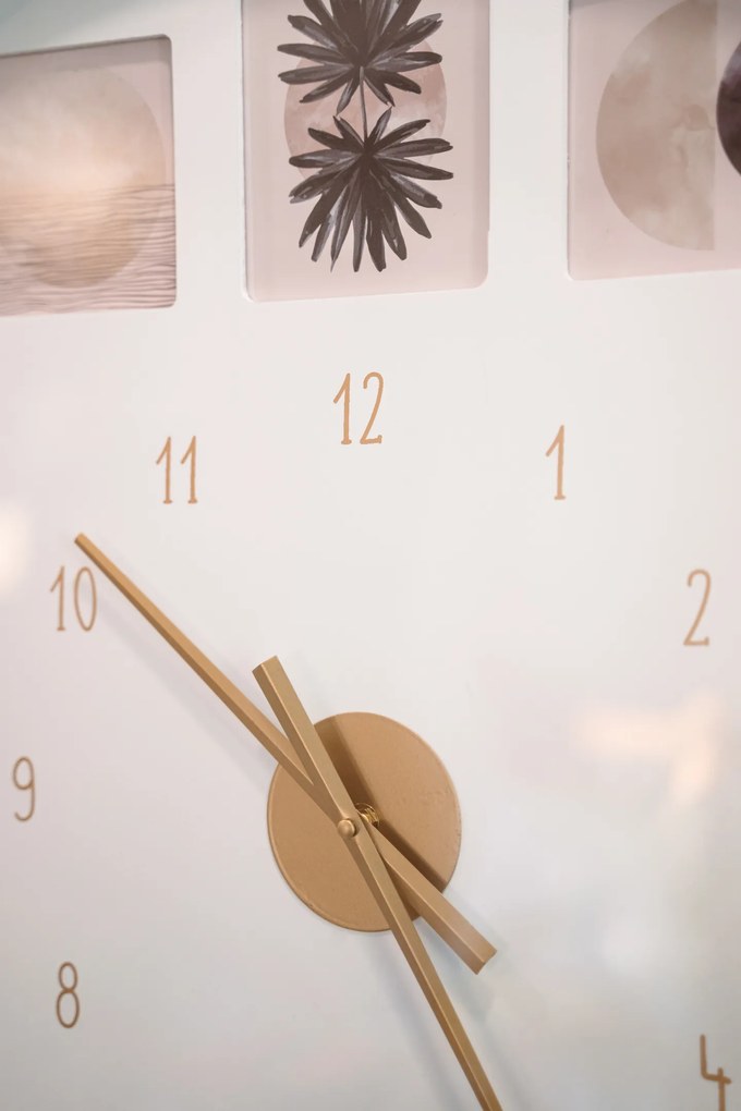 Zegar ścienny z kolażem zdjęć, możliwość personalizacji, Ø 76,5 cm