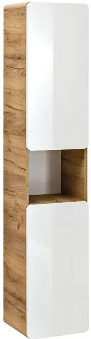 Zestaw podwieszanych mebli łazienkowych Zeftox 3Q 80 cm - Biały połysk