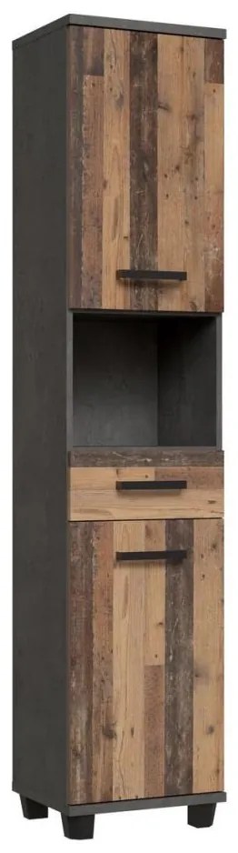 Szafka łazienkowa VENOM antracyt/brąz