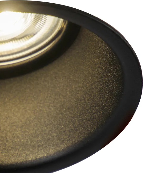 Nowoczesny inteligentny reflektor wpuszczany czarny z WiFi GU10 - Dept