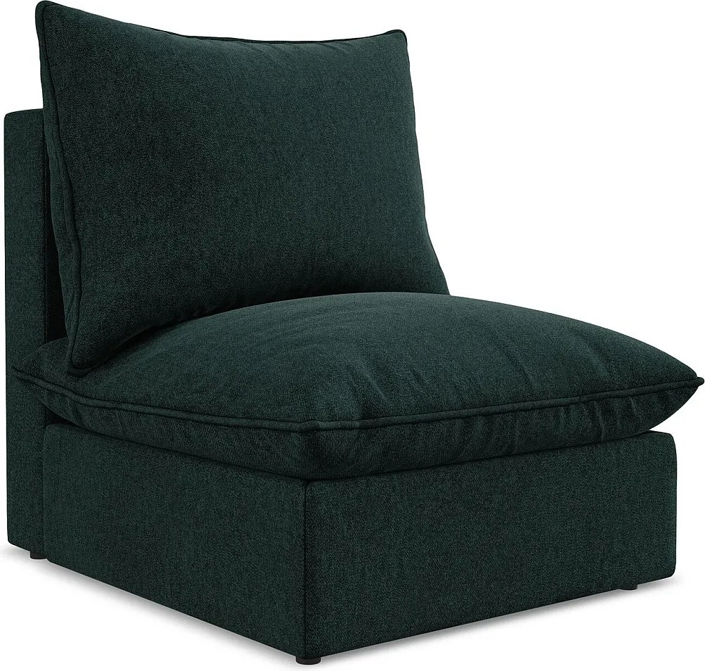 Moduł - z tkaniny welwetowej - szaro-zielony - MANAO