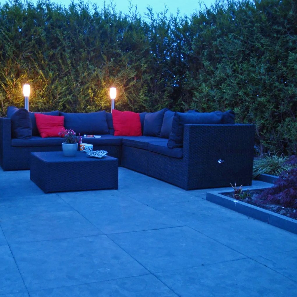 Nowoczesna lampa ogrodowa słupek stal 110 cm IP44 - Rox