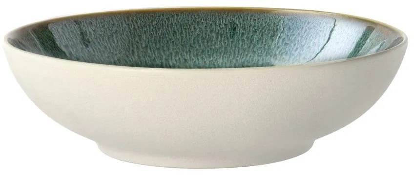 Biało-zielona kamionkowa miska 900 ml Gastro White/Green – Bitz