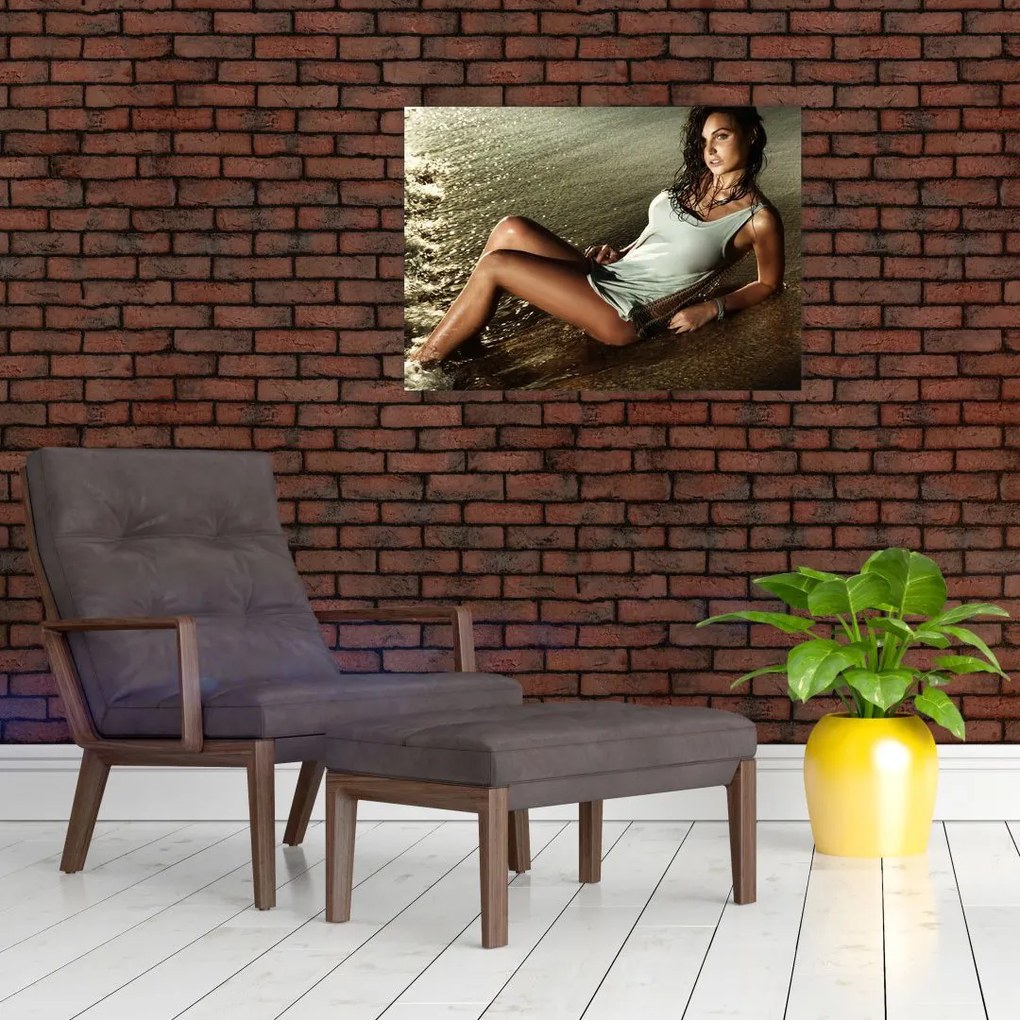 Obraz kobiety na plaży (70x50 cm)