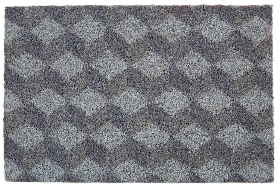 Wycieraczka z włókna kokosowego 40x60 cm Grey Cube – Premier Housewares