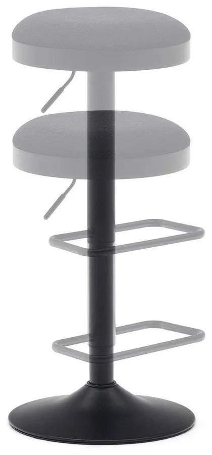 Czarne hokery zestaw 2 szt. 58 cm Zaib – Kave Home