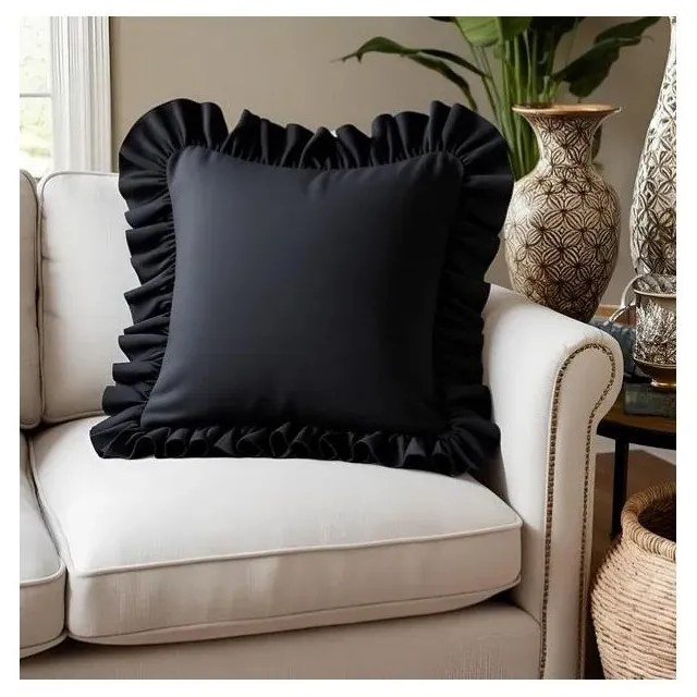 Poszewka na poduszkę z mieszanki bawełny 40x40 cm Ruffled – Mila Home