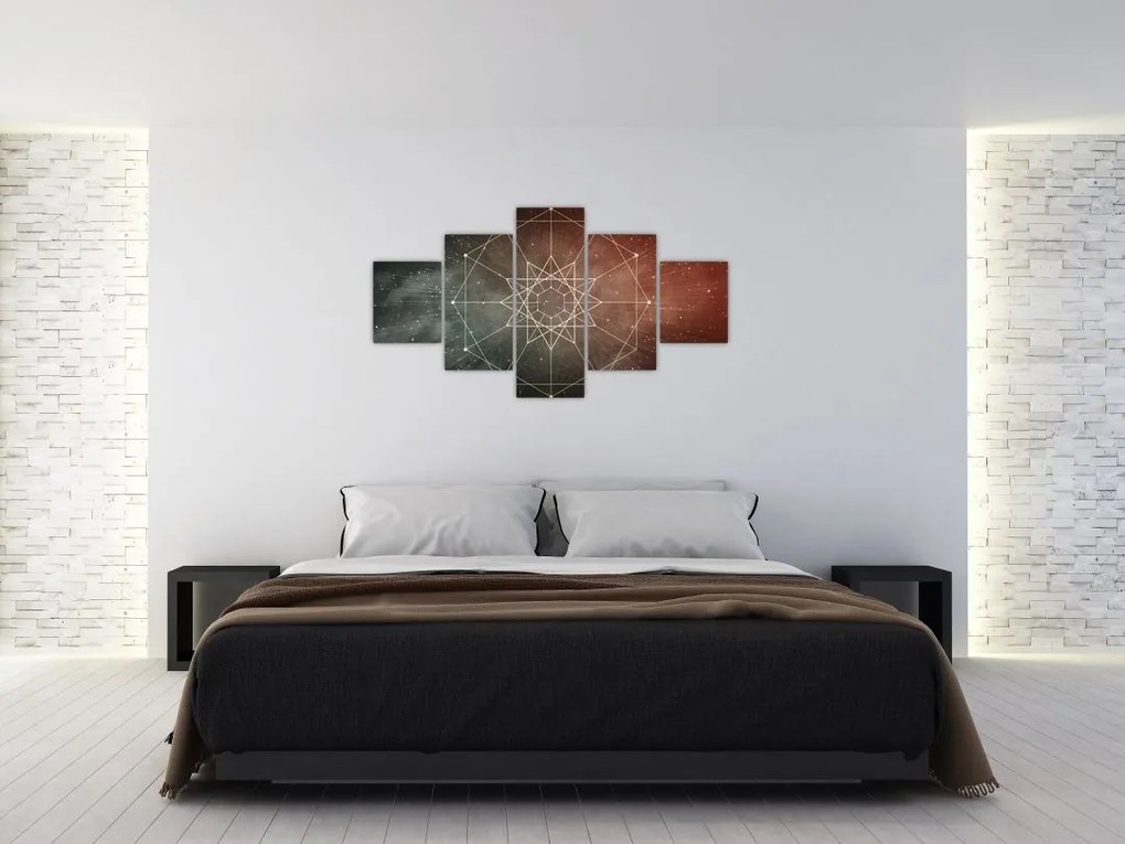 Obraz - Kosmiczny Dodekagram (125x70 cm)