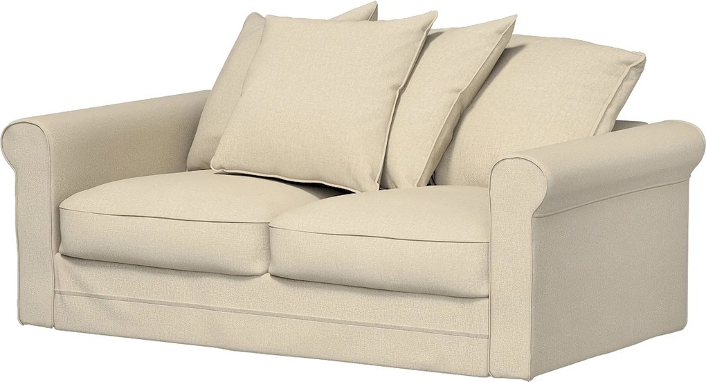 Pokrowiec na sekcję 2-osobową Grönlid, rozkładaną kolor beżowy tkanina strukturalna