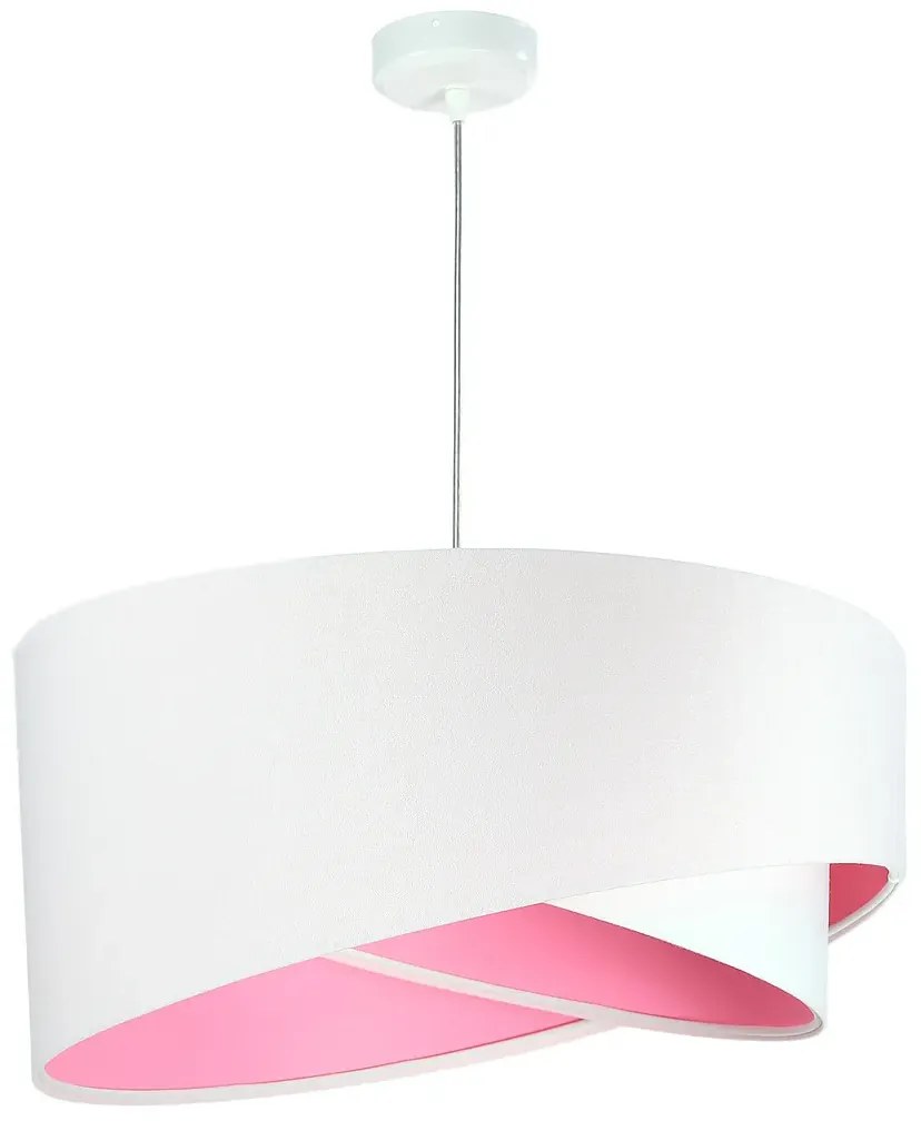 Lampa wisząca GEMSTONE WHITE biała/różowa BPS KONCEPT