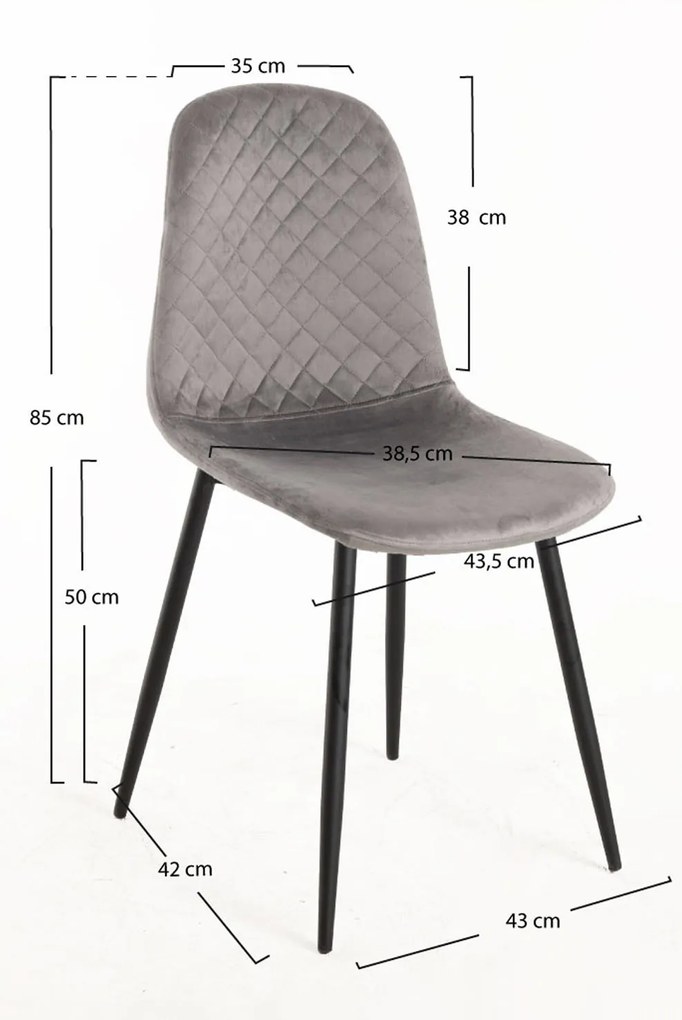 Zestaw 4 Krzese Boide