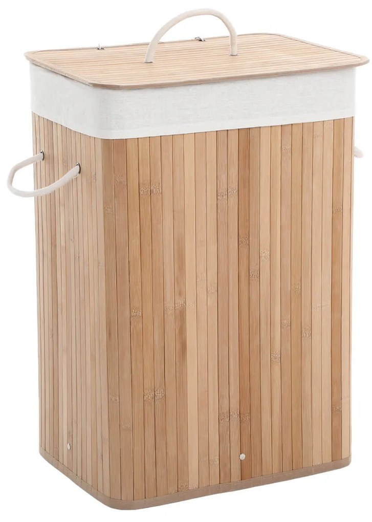 SongmicsHome Kosz na bieliznę DORA, 72 l, naturalny brąz