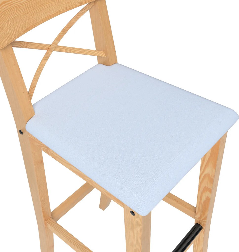 Pokrowiec na krzesło barowe Ingolf z tapicerowanym siedziskiem