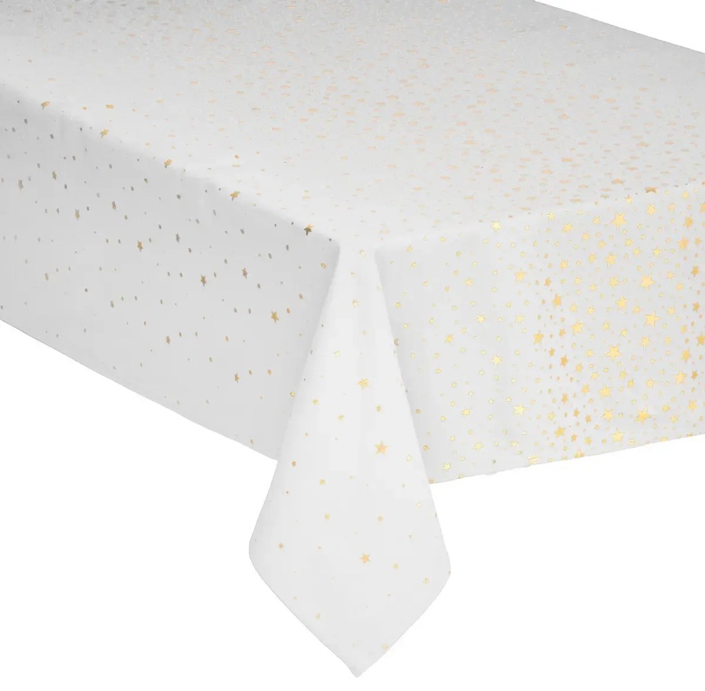 Ozdobny obrus w gwiazdki, 140 x 360 cm