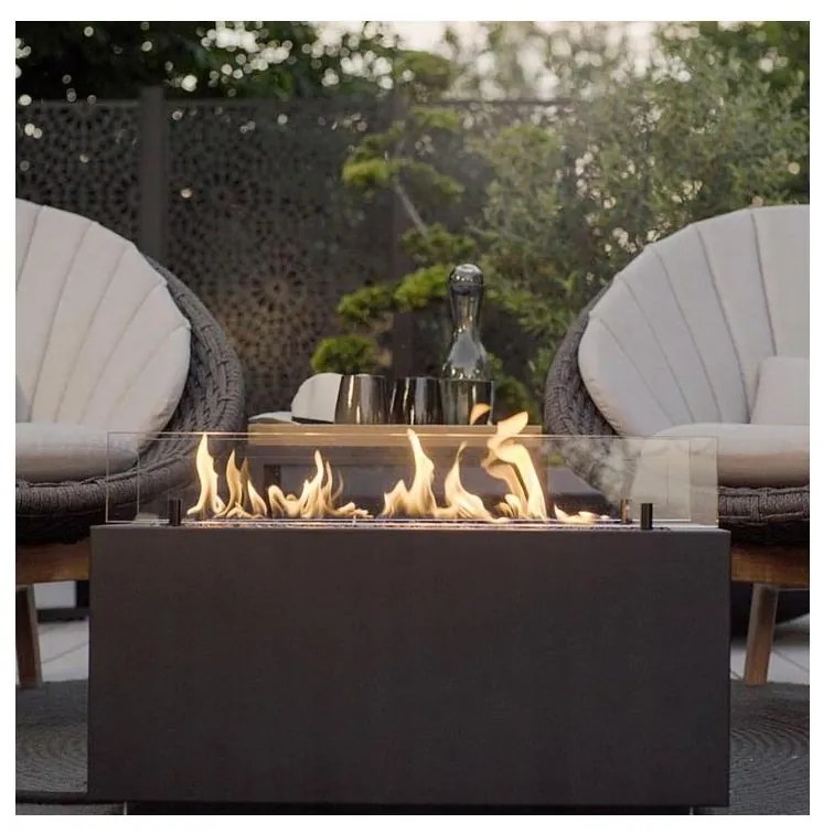 Planika Rio GAS - zewnętrzny gaz Kominek 41,4x69,8 cm 10kW