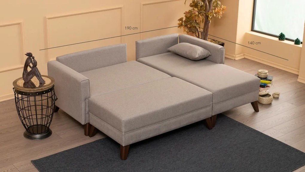 Narożna sofa rozkładana Bella Corner Right 2 Cream