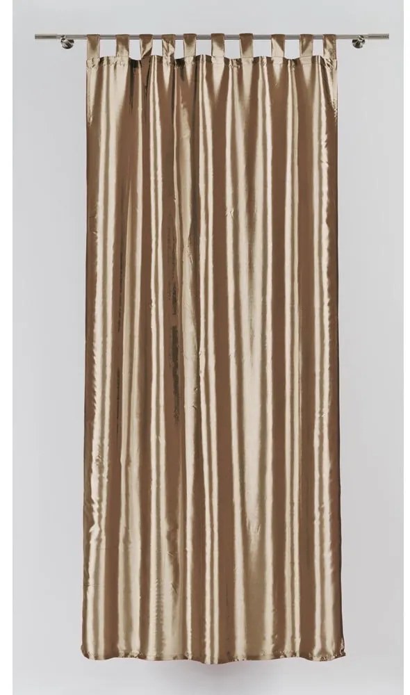 Beżowa zasłona 140x245 cm Tafta Royal – Mendola Fabrics