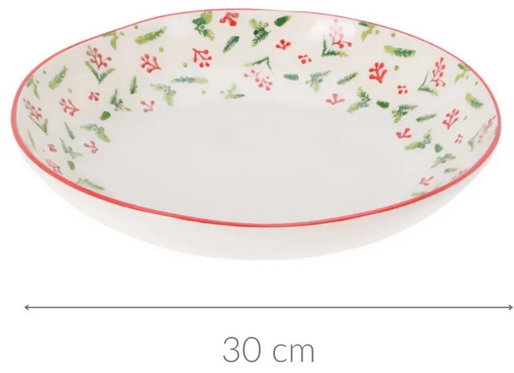 Świąteczna miska z kamionki, Ø 30 cm