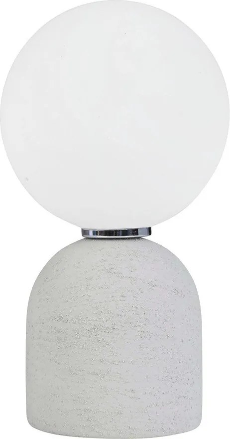 Szara lampa stołowa ceramiczna ze szklanym kloszem (wysokość 22 cm) Jael – Yes Everyday