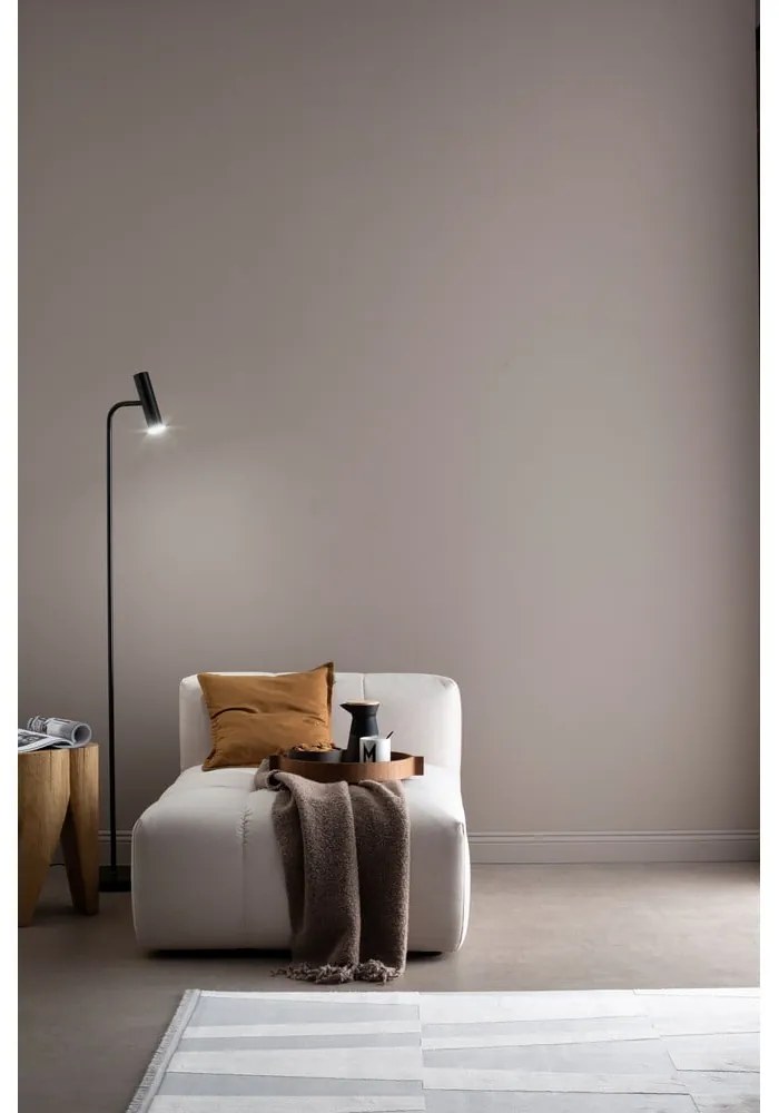 Czarna lampa stojąca LED ze ściemniaczem (wysokość 154 cm) Stina – Fischer & Honsel