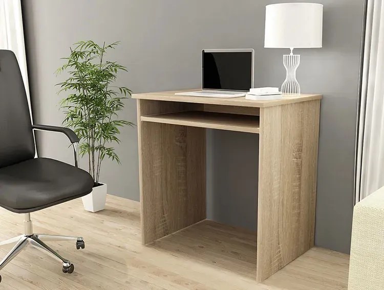Biurko Młodzieżowe Z Szufladą Na Klawiaturę Dąb Sonoma C8-T49