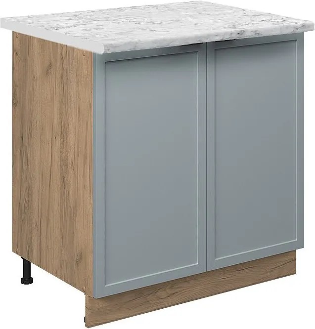 Szafki kuchenne jasnoniebiesko-szary 80x60x82 fame-line