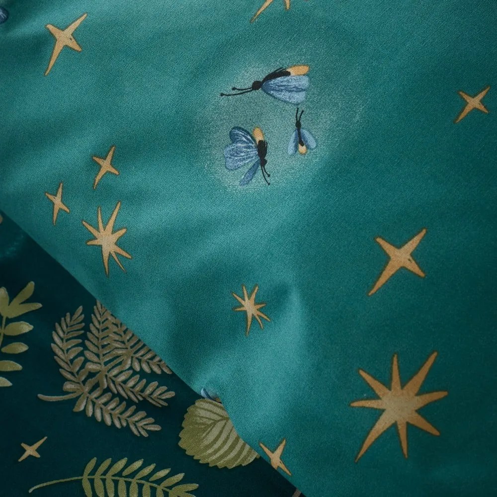 Ciemnozielona pościel dwuosobowa 230x220 cm Enchanted Twilight – Catherine Lansfield