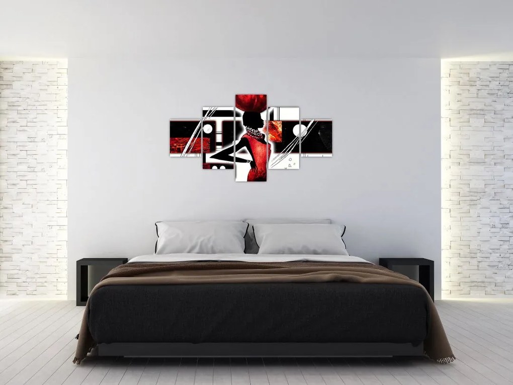 Obraz obrazu starożytnej damy (125x70 cm)