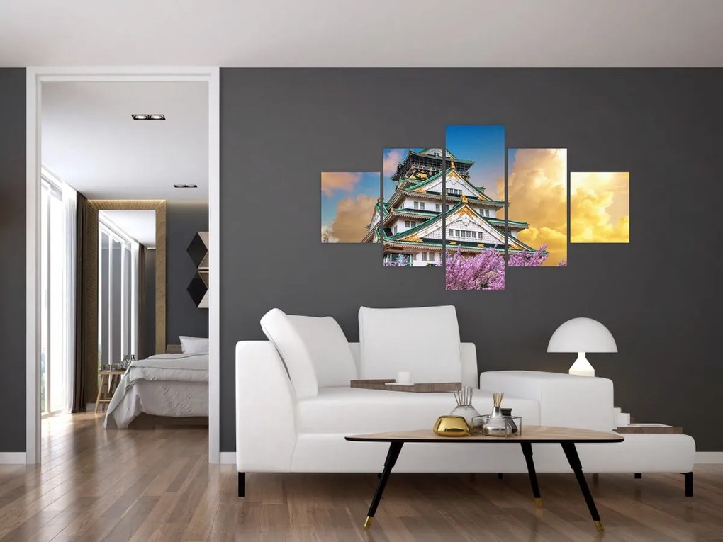 Obraz - Zamek Osaka (125x70 cm)