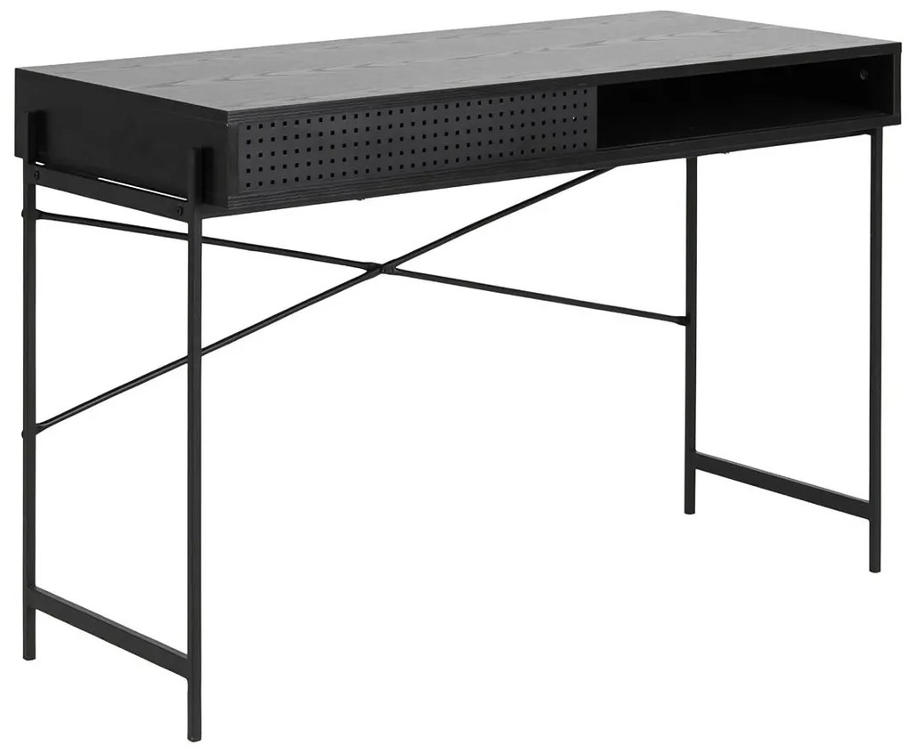 Czarne loftowe biurko R7-C73