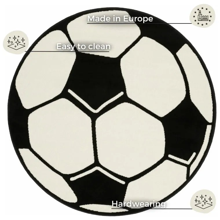 Dywan dziecięcy Hanse Home Football, ⌀ 100 cm