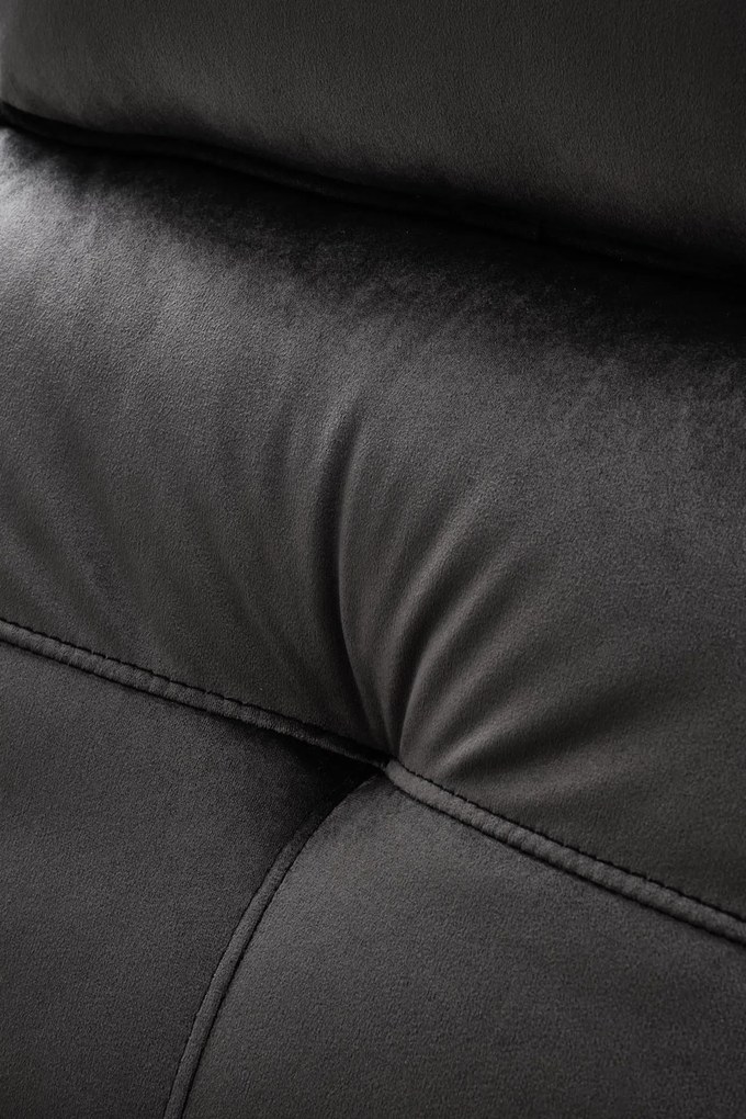 Fotel wypoczynkowy elektryczny pionizacja masaż rozkładany czarny SEMIR 2