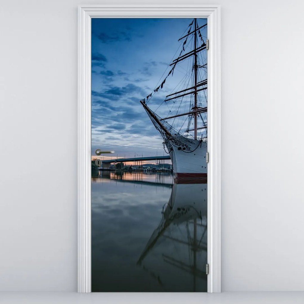 Fototapeta na drzwi - Żaglówka (95x205cm)