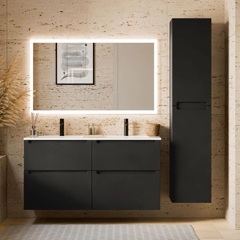 Badmöbel Set VIREO 120 cm mit Doppelwaschbecken