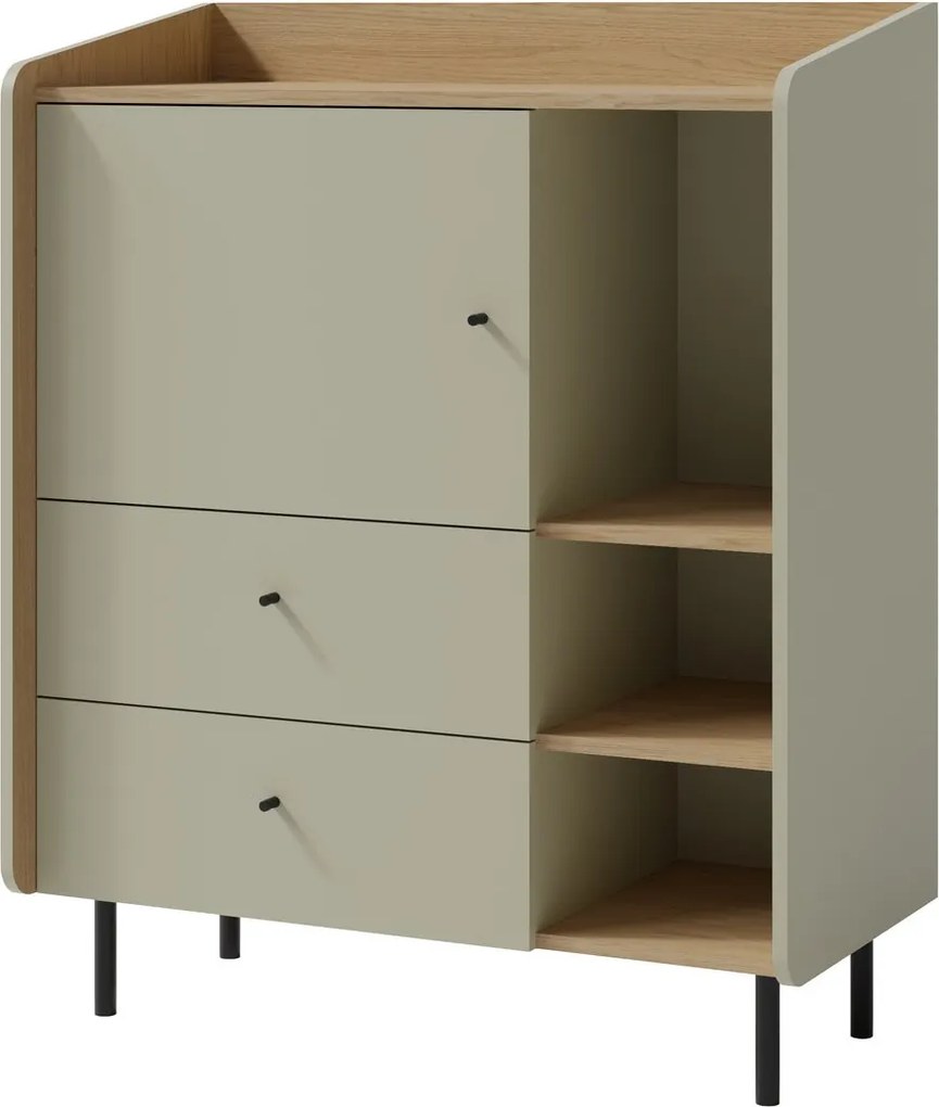 Komoda VETTA 95 cm do Salonu Sypialni Odcienie zieleni