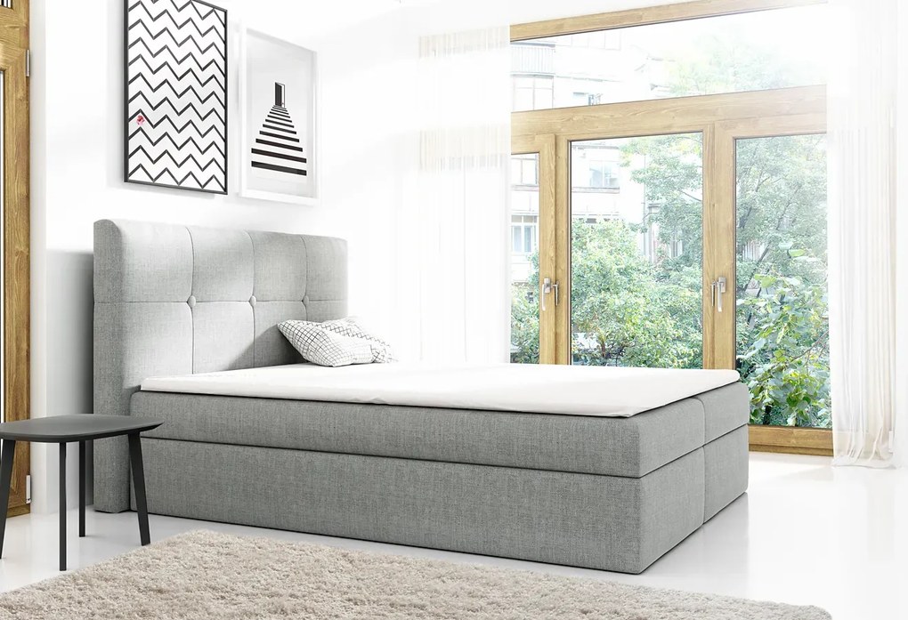 Łóżko kontynentalne Mifbox 200x200 - 44 kolory