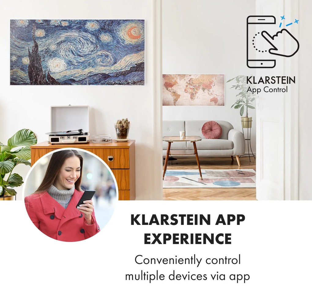 Klarstein Wonderwall Air Art Smart Panel grzewczy na podczerwień