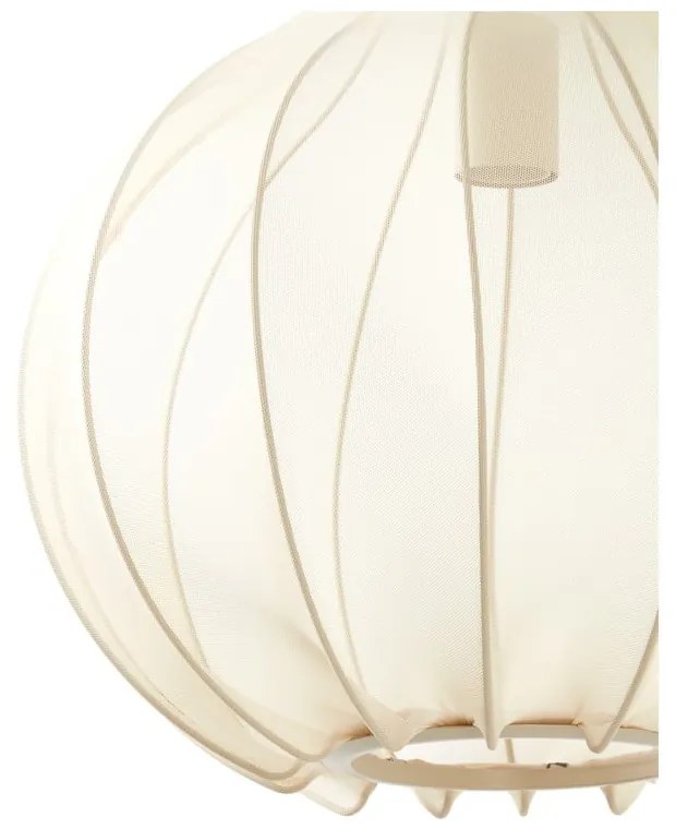 Beżowa lampa wisząca z tekstylnym kloszem ø 39 cm Elati – Light &amp; Living